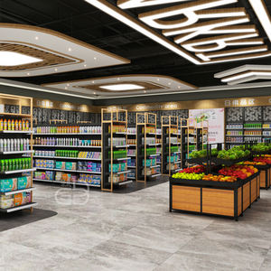 <span class=keywords><strong>OEM</strong></span> 헤비 듀티 금속 슈퍼마켓 양면 곤돌라 선반 진열대 슈퍼마켓 선반 상점 선반 - Product Image 5