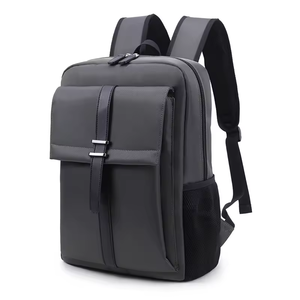 Sac à dos imperméable pour homme en Oxford noir, personnalisé avec logo, pour le sport, le bureau, l'école, l'ordinateur portable - Product Image 1
