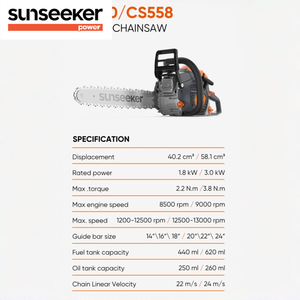 Tronçonneuse industrielle/bricolage <span class=keywords><strong>CS540</strong></span> 40,2 cm³ à essence, guide-chaîne de 18 pouces, moteur sans balais 1,8 kW haute puissance OEM pour la coupe du bois - Product Image 5