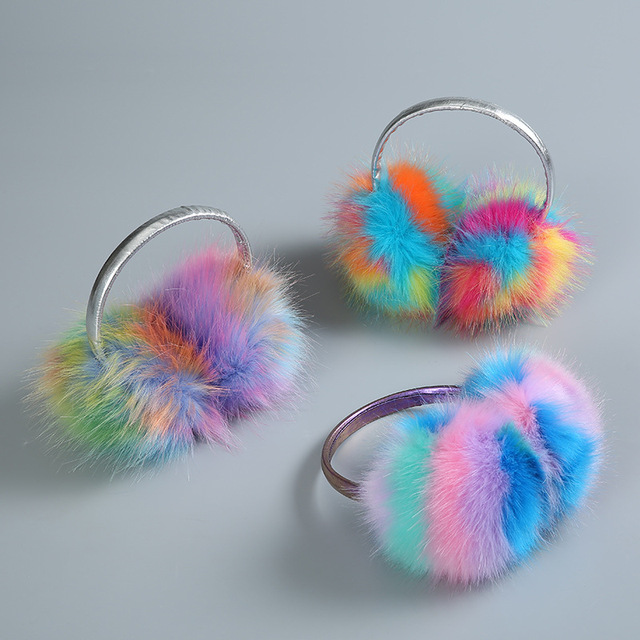 2022 Hot Sale Warm Earmuffs Winter Earmuff Color Anti-cold Imitation Rabbit Hair Wearing Winter Earmuffs