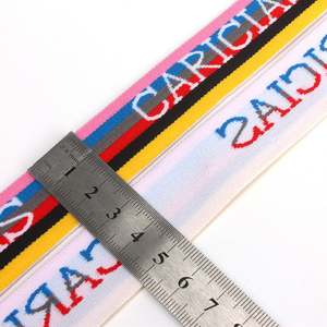 Cinta Elástica Ecológica con Logotipo Personalizado, Cinta Jacquard de Color Personalizado para Cintura Elástica de Ropa Interior Tipo Boxer - Product Image 4