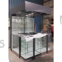 Vitrine en aluminium et MDF vendue en usine pour lunettes conception de table de comptoir de magasin de téléphone pour salle d'exposition de centre commercial de magasin