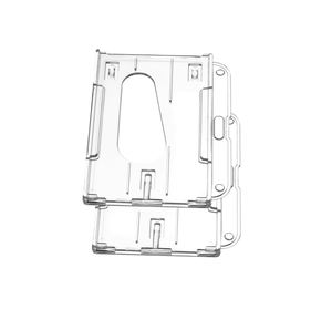 Porte-badge rigide vertical et horizontal X527 en plastique PS, 2 emplacements pour cartes, transparent cristallin - Product Image 2