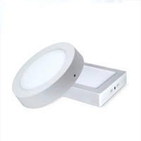 Plafonnier LED rond à montage en surface, éclairage de plafond, prix d'usine bas, AC85 265V, 6 W / 12 W, lampe BLS, bureau, Rohs, maison, homologation