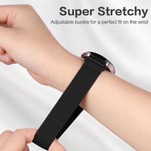 Pulsera de nailon Rosa elástica de 20/22mm para <span class=keywords><strong>Samsung</strong></span> para Galaxy Watch 5 Pro/3/<span class=keywords><strong>4</strong></span>/5/6 40mm 44mm/ 41mm/42mm 46mm/Galaxy Watch <span class=keywords><strong>Active</strong></span> 2 - Product Image 4