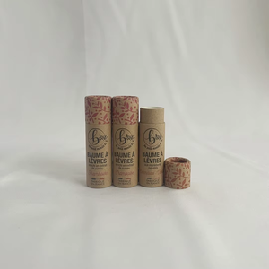 Envase de bálsamo labial biodegradable 100% personalizado, tubo de papel de cartón Kraft Natural, embalaje hecho a mano para fábrica de desodorantes - Product Image 5