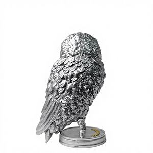 Modèle de dessin animé en vinyle de 10 cm de haut, créatures magiques, hibou Hedwig argenté, pour la collection des fans de <span class=keywords><strong>Harry</strong></span>, vente en gros - Product Image 5