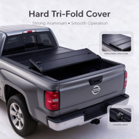 Bâche rigide pliable à profil bas pour Toyota Tundra 2022-2024, compatible Foton Tunland, Ram 1500, F-150 – Idéale pour le camping et le travail