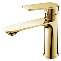 Robinet de lavabo à montage sur plan, design moderne, couleurs personnalisées, poignée unique, zinc, chaud et froid, cartouche céramique, pour la maison