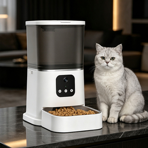 <b>Smart</b> Automatic Pet Feede Pet Feeder With <b>Camera</b> <b>WiFi</b> Long Standby Battery Backup Design - Product Image 1