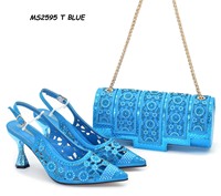 Ensemble Sac et Chaussures de Fête Italiens de Luxe à Talons Hauts de 6,5 cm