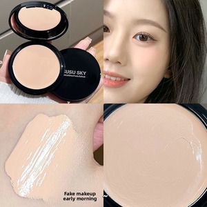 Pressed Mineral Powder <b>Foundation</b> Medium Tone Concealer All Skin Types Female Use - Product Image 4