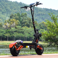 Scooter électrique adulte pliable tout-terrain en alliage d'aluminium à double moteur 12 pouces 5000w avec frein à disque à huile 48v 35ah Obarter D5