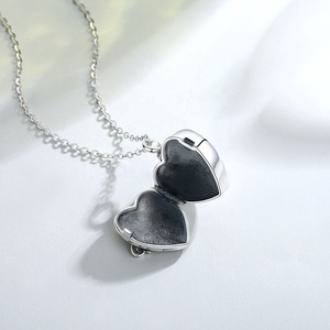 925 Sterling Silver <strong>Holds</strong> Pictures Dogs Pet Dog Cats <strong>Ashes</strong> Urn <strong>Necklace</strong> for Ahes - Product Image 5