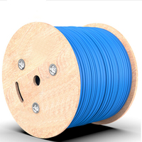 Cable Cat6 de 305m, Doble Blindaje, Trenzado CU, 24awg, 2pr 4pr, CCA BC, Cable de Cobre Cat6 Sftp