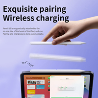 Stylet avec recharge sans fil pour iPad, pointe inclinable pour écrire et dessiner, anti-touche accidentelle, recharge magnétique