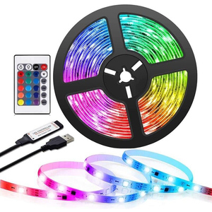 1M 5V <b>LED</b> RGB Strip Lights <b>Smd</b> 5050 USB Full Kit 2M 3M 4M 5M Flexible Remote Control <b>LED</b> TV Backlight Strip Lights - Product Image 1