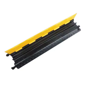Protège-câble électrique en caoutchouc à 2 canaux pour tuyau et câble, rampe de protection au sol - Product Image 2