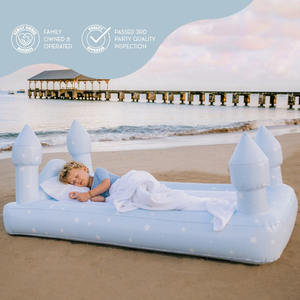 Cama de aire portátil para niños: 2 minutos de inflado rápido y PVC sin ftalatos-<span class=keywords><strong>Castillo</strong></span> de ensueño para viajes, campamentos y fiestas de pijamas - Product Image 6