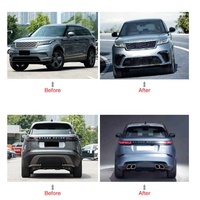 Accessoires de voiture Kit de carrosserie Conversion Kits de pare-chocs avant et arrière Velar upgrade SVR kits de carrosserie pour Range Rover Velar 2017-2021