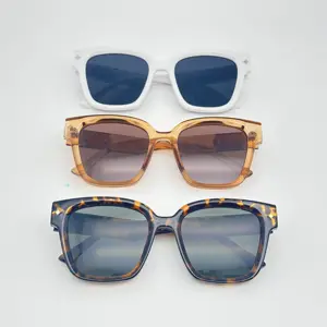 Occhiali da sole polarizzati retrò stile Premium lenti acetato di alta qualità Tac materiale disponibile blu oro bianco rosso trasparente