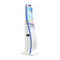 Kiosque de commande et de paiement en libre-service de haute qualité, écran tactile de 23,6 pouces, pour intérieur, sur pied, avec SDK