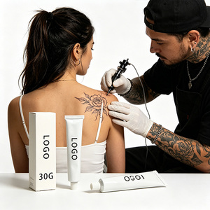 Bálsamo para Tatuajes de Fórmula Profesional Estándar, en Varios Tamaños y Pesos, Crema para el Cuidado de Tatuajes con Logotipo Personalizado para Labios y Cejas Permanentes - Product Image 4