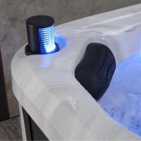Jacuzzi de Acrílico Resistente en Venta, Spa Exterior Económico para 4 Personas, 38 Jets, Bañera de Hidromasaje de Lujo con Sistema Balboa