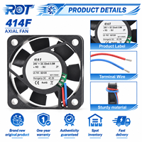 Neuer 414F DC Axiallüfter 24VDC 4cm 4010 Hochleistungs-Kugellager für Industrielle Elektronikgeräte Kühlung Ersatz