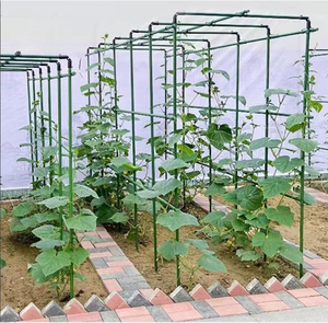 Garden Ring <strong>Trellis</strong> Cages <strong>Supports</strong> Plant <strong>Support</strong> Stick for Climbing Plants Plastic Garden Stakes - Product Image 1