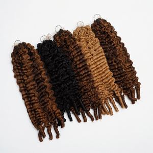 Extensions de cheveux humains 100% naturels Remy 10A bouclés birmans à nœuds miracle pour tressage au crochet, 50g/PACK - Product Image 2