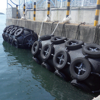 Defensa Marina Inflable de Goma Resistente a la Corrosión 0.5-4.5m, Cojín Neumático Portátil para Barcos, Yates y Embarcaciones de Trabajo, Multicolor