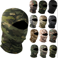 Masque de ski intégral pour sports de plein air, camouflage tactique, pêche, camping, chasse, randonnée, masque chaud, écharpe de protection faciale, bonnet balaclava