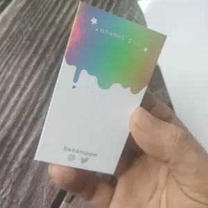 Papel de arte totalmente colorido impresso cartões de visita ouro arco-íris folha de impressão