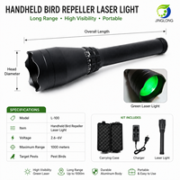 Répulsif à laser vert portatif, économique et écologique, en plastique à semi-conducteurs pour le contrôle des oiseaux