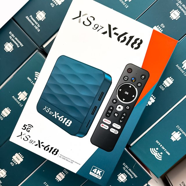 Most Popular XS97 X-618 Smart Tv Box Android 12 Settop Box 4gb ram 32gb rom original factory price 5G dual wifi