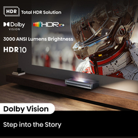 Global Hisense PX3-PRO Ultra-Kurzdistanz-Dreifach-Laser-Projektor 4K UHD 80''-150'' 3000 Lumen Dolby Vision Google TV Projektor