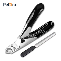 Kit de coupe-ongles pour animaux de compagnie Petora, durable, antidérapant, professionnel, avec lime à ongles, pour le soin quotidien des ongles des chiots et des chatons