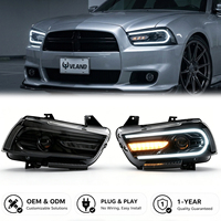 Ensemble de phares avant modifiés VLAND à LED pour Dodge Charger R/T SXT SRT8 2011-2014