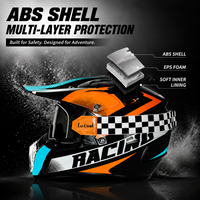 Casque de moto pour adultes et adolescents, casque complet pour vélo de montagne, casque de karting, casque de course pour adultes et enfants