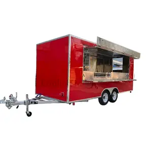 बिक्री के लिए आउटडोर फ़ूड ट्रेलर मोबाइल किचन पिज़्ज़ा ट्रक फ़ूड वार्मर कार्ट