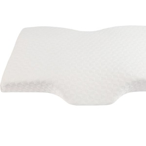 Memory Foam <b>Pillow</b> Wedge Shape Medium Firmness <b>Neck</b> Support White Quilted Fabric Adult Use - Product Image 1