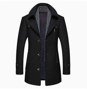 Cappotto <span class=keywords><strong>Trench</strong></span> da <span class=keywords><strong>Uomo</strong></span> Autunnale e Primaverile con Colletto a Risvolto, Stile Britannico, Maniche Lunghe e Doppio Petto - Vendita all'Ingrosso - Product Image 1
