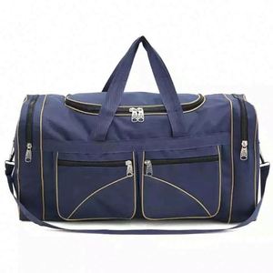 Échantillon gratuit de sac de sport grand format imperméable et résistant aux odeurs, noir, personnalisable par sublimation, avec compartiment à chaussures. - Product Image 3