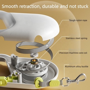 USMILEPET New Released Nylon Auto-Retract Pet <strong>Leash</strong> Scratch Shock Resistant Adjustable &amp; Quick Release Traction Rope for <strong>Dogs</strong> - Product Image 3