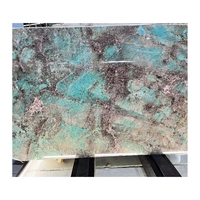 Quartzite de turquoise d'amazonite verte de granit vert Tiffany brésilien pour la décoration d'hôtel et de villa