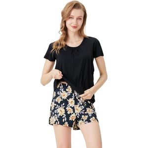 Ensemble de pyjamas de maternité pour femmes, manches courtes, vêtements de détente pour allaitement, viscose de bambou respirante, vêtements de nuit personnalisés en coton - Product Image 2