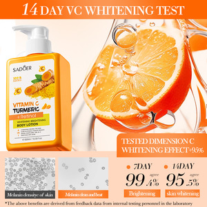 Lotion corporelle <span class=keywords><strong>éclaircissant</strong></span>e de haute qualité à la vitamine C et au curcuma, best-seller, avec du rétinol, 300 ml - Product Image 5