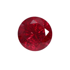 Cadermay Jewelry Synthetic Ruby Round Loose Stone Pigeon Blood Red For Jewelry Making - Product Image 4