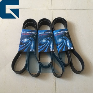 Pièces de moteur d'excavateur JIAJUE D6D D6E D7E Courroie de ventilateur 10PK1470 10PK1487 - Product Image 1